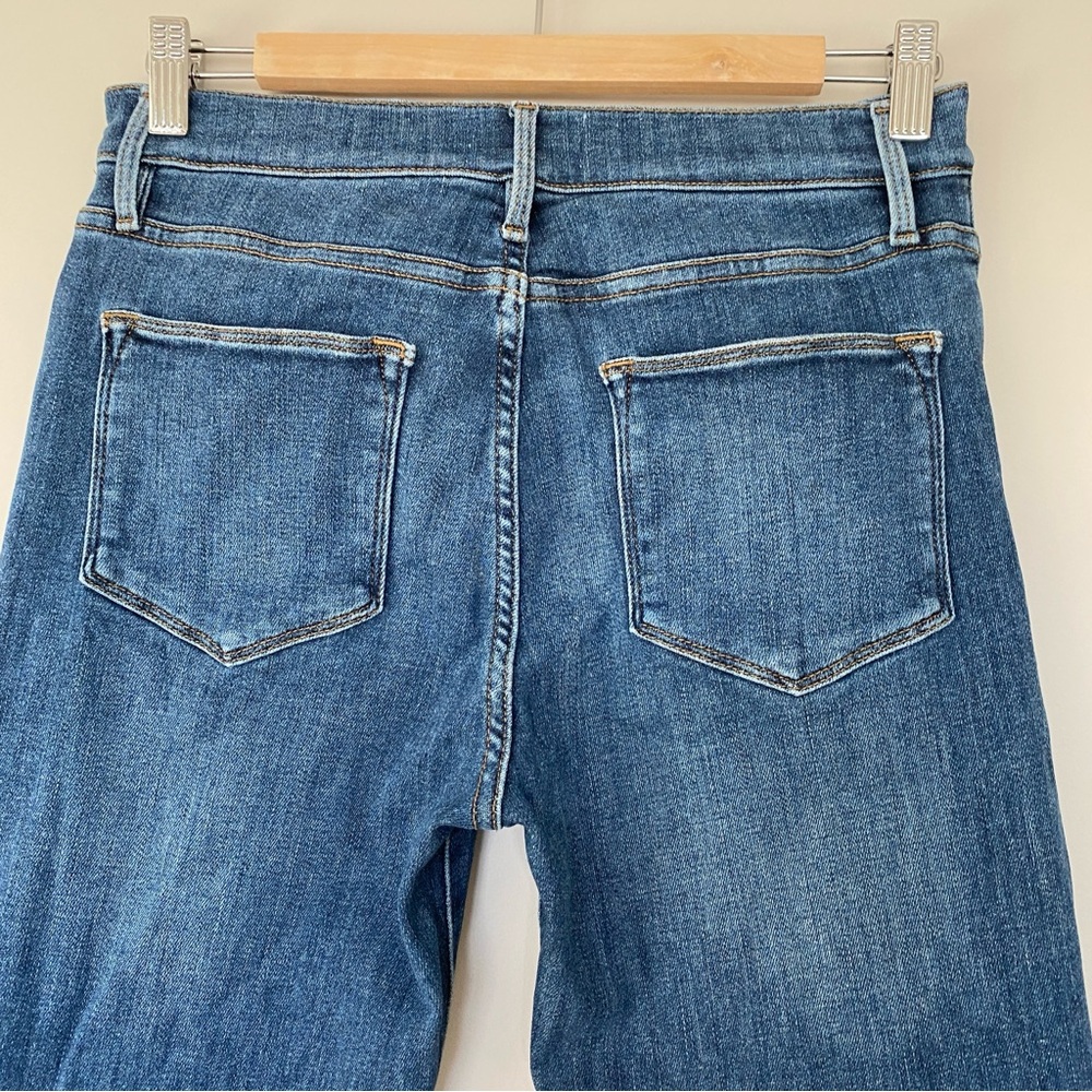 Frame Denim Women's Straight Leg Jeans in Medium Blue Wash - Picture 6 of 15